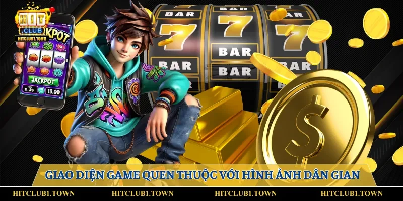 Giao diện game quen thuộc với hình ảnh dân gian