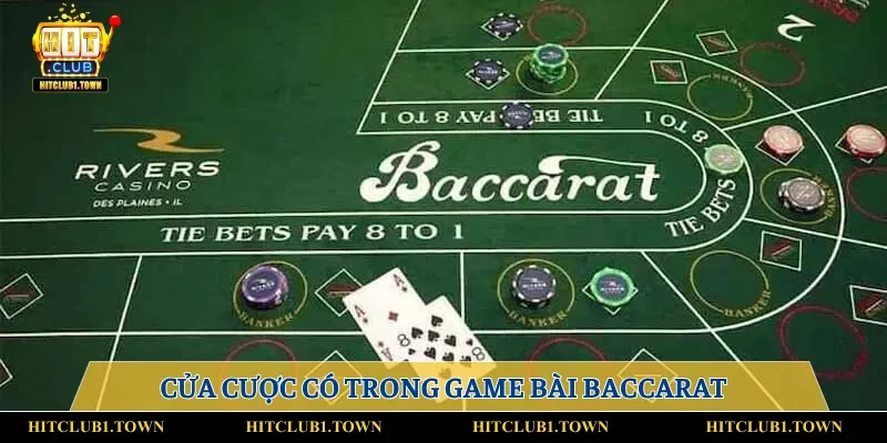 Những cửa cược quy định trong game bài Baccarat